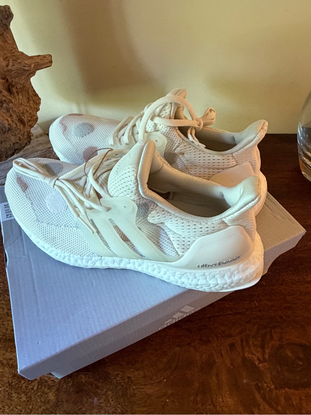 Ultraboost 5.0 DNA Sneakers in Cream White with polka dots